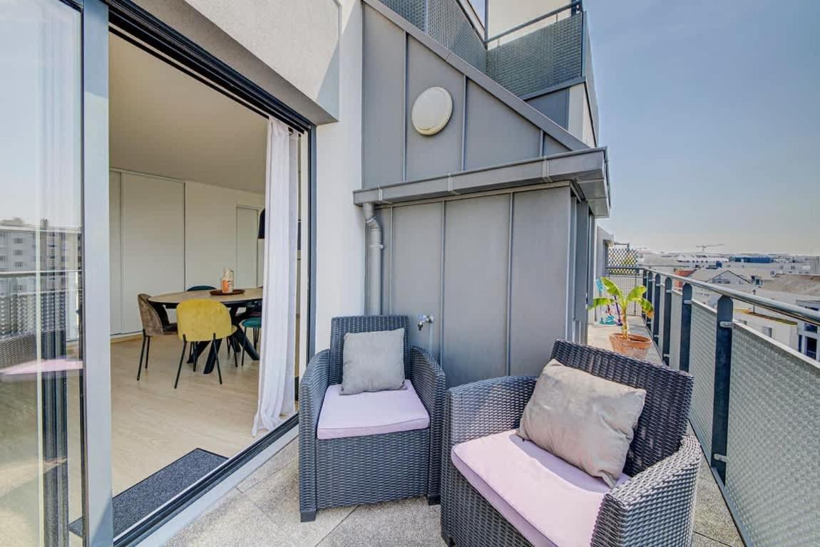 Le Maginot, T4 De Standing, Terrasse Et Parking Lägenhet Rennes Exteriör bild